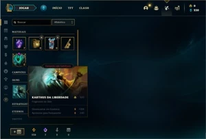 Conta Platina 1 com 68 PDL, 28 Champs e 5 Skins - League of Legends LOL