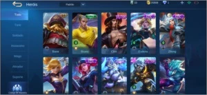 Conta mobile legends com varias skins epicas e legend