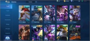 Conta mobile legends com varias skins epicas e legend