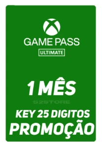 Xbox Game Pass Ultimate CODIGO 25 DIGITOS 1 Mês - Gift Cards