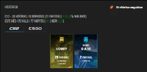 conta level 20 gc com bom winrate - Counter Strike CS