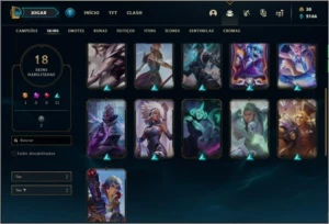 Conta prata 1 com 18 skins e 42 champs - League of Legends LOL