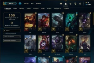 Conta prata 1 com 18 skins e 42 champs - League of Legends LOL