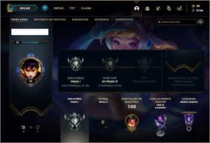 Conta prata 1 com 18 skins e 42 champs - League of Legends LOL