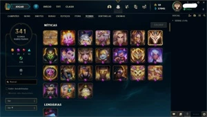 conta lol full champ d4 win rate mestre 83 wins 47 loses - League of Legends