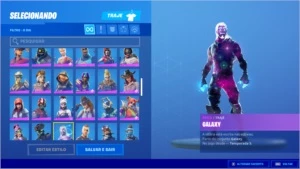 Conta Fortnite 140 Skins + Galaxy