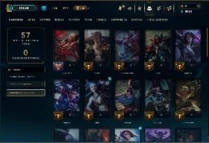 Diamante 4 com 45 Champs e 7 Skins - League of Legends LOL