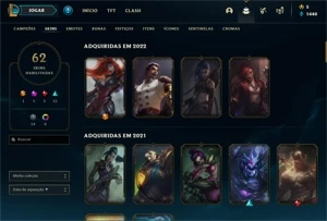 Conta LOL 2013 nv 141 62 skin platina 3 - League of Legends