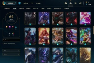 Conta LOL 2013 nv 141 62 skin platina 3 - League of Legends