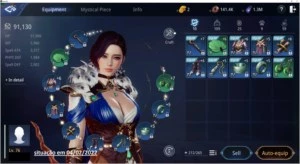 Conta mir4 - Maga lvl 75 - 90k poder - com terceiro vale