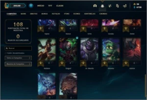 Conta prata 1 com 16 skins e 37 champs - League of Legends LOL