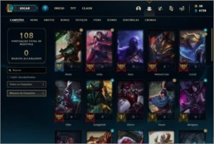 Conta prata 1 com 16 skins e 37 champs - League of Legends LOL
