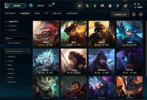 Conta Unranked com 150 Champs e 106 Skins ( MAIN SUP ) - League of Legends LOL