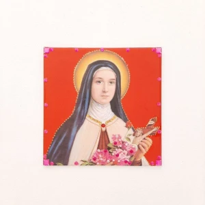 Quadrinho Azulejo Santa Terezinha - Artesanato e Personalizados