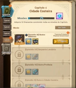 Conta Nanatsu no Taizai Grand Cross Server Global 3.9kk BOX - Outros