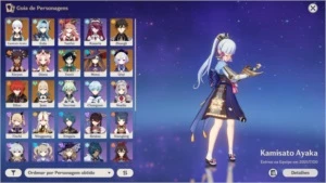 Conta Genshin com 8 chars 5* /  Ayaka e Banner garantido - Genshin Impact