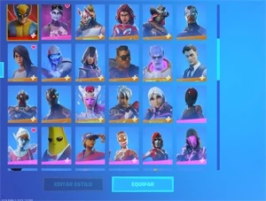CONTA FORTNITE 109 SKINS, com minty, galaxy, ikonik e glow