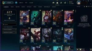 Conta lol diamante 4 todos champs 206 skins - League of Legends