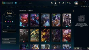 Conta lol diamante 4 todos champs 206 skins - League of Legends