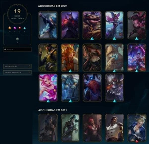Conta League of Legends Diamante 1 ex Mestre LOL