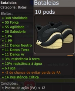 Botaleias eixo 3% resistência str (spirita) - Dofus