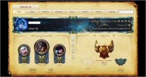 Conta borda platina, 37 skins e 97% dos champs! - League of Legends LOL