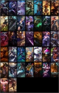 Conta borda platina, 37 skins e 97% dos champs! - League of Legends LOL