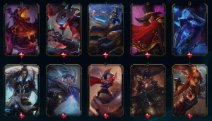 Conta LoL SKIN FAKER 499 skins 157 chromas 732 icones - League of Legends