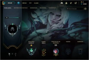 Conta Platina - Sem email confirmado - 14k+ Essência Azul - League of Legends LOL