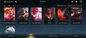  CONTA WILD RIFT - Ex diamante / 34 skins - League of Legends: Wild Rift LOL WR