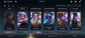  CONTA WILD RIFT - Ex diamante / 34 skins - League of Legends: Wild Rift LOL WR