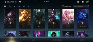  CONTA WILD RIFT - Ex diamante / 34 skins - League of Legends: Wild Rift LOL WR