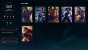 Conta League Of Legends com 263 Skins LOL