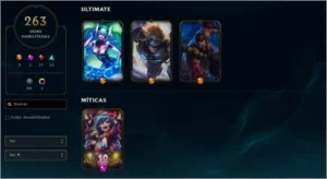 Conta League Of Legends com 263 Skins LOL