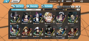 Conta One Piece Bounty Rush! Zoro 100,Roger 100,BN 100,G5 64 OPBR