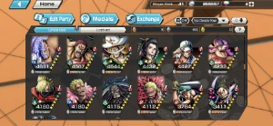 Conta One Piece Bounty Rush! Zoro 100,Roger 100,BN 100,G5 64 OPBR
