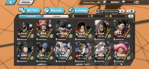 Conta One Piece Bounty Rush! Zoro 100,Roger 100,BN 100,G5 64 OPBR