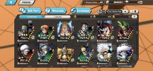 Conta One Piece Bounty Rush! Zoro 100,Roger 100,BN 100,G5 64 OPBR