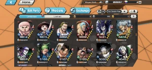 Conta One Piece Bounty Rush! Zoro 100,Roger 100,BN 100,G5 64 OPBR