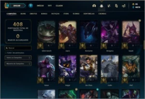 Conta bronze 1 com 28 skins e 94 champs - League of Legends LOL
