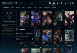 Conta bronze 1 com 28 skins e 94 champs - League of Legends LOL