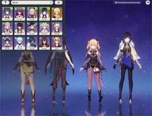 Troco conta com Yelan + vários 4*, AR24, por conta com Venti - Genshin Impact