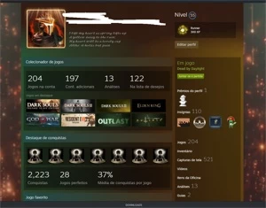 Conta Steam 204 Jogos