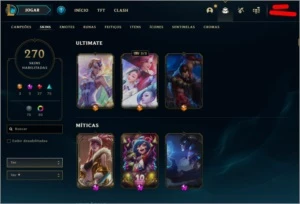 Conta League of Legends 270+ skins todos champs LOL