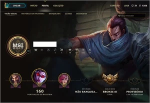 Conta League of Legends - Bronze 3 + 47 Campeões e Skins+ LOL
