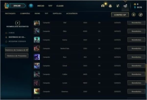 Conta DIAMANTE 4 Sem email verificado com 29 champs e 0 skin - League of Legends LOL