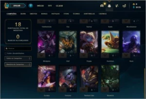 Conta DIAMANTE 4 Sem email verificado com 29 champs e 0 skin - League of Legends LOL