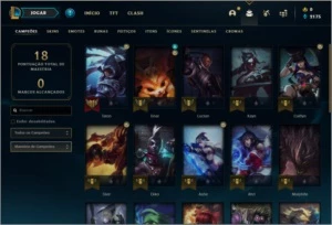 Conta DIAMANTE 4 Sem email verificado com 29 champs e 0 skin - League of Legends LOL