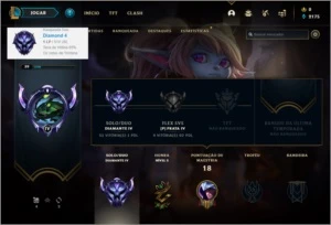 Conta DIAMANTE 4 Sem email verificado com 29 champs e 0 skin - League of Legends LOL