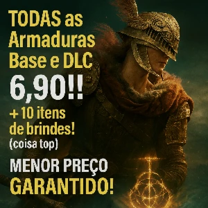 Elden Ring - Todas as armaduras, sets (PS4/PS5) + BRINDES!